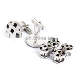 Popular Metal Studs Black Sliver Cufflinks With Buttons thumbnail-2