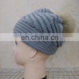 New Style Fashion Wool Knitted With Raccoon Fur Pompom Beanie Hat thumbnail-3