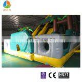Newest Rainforest Inflatable Obstacle Course With Slide, Inflatable Sport Game With CE Certification