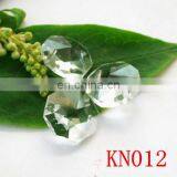 Professional Factory Sew on Rhinestones Octagon Crystal Beads Double Hole Clear Glass Beads thumbnail-4