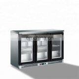 Double Hinged Glass Doors Display Showcase, Commercial 210L Beverage Bar Cooler thumbnail-3