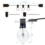 25Ft G40 Globe String Lights Incandescent Light Bulb With US Plug White Black Color thumbnail-5