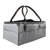 Multi Pockets Customized Color Felt Diaper Caddy Bag Nappy Organizer thumbnail-5