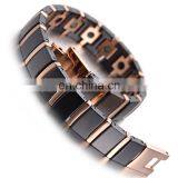 Mens Magnet Hematite Tungsten Ceramic Magnetic Bracelet Health Benefits thumbnail-3