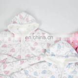 Little Girl's Boy's Faux Mink Baby Bathrobe Unisex Kids Cartoon Hooded Plush Sleepwear Robe thumbnail-1