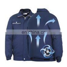 Outdoor Cool Fishing Clothes USB Charge Interface Air-Conditioned Clothing Worker Wear Air Conditional Men's Fan Cooling Jacket thumbnail-1