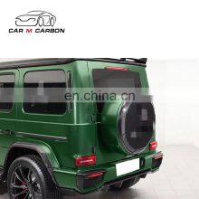 New G Class 2018-2021y W464 W463A Top Car Style Dry Carbon Fiber Spare Tire Cover for W463a W464 G63 G500 Tire Cover thumbnail-3