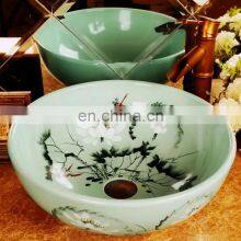 Hand Painted Porcelain Sink Ceramic Art Basin