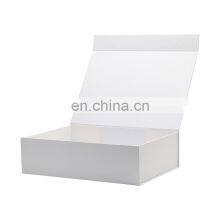 Wholesale Custom Color Ribbon Bow Rectangle Large White Flip Top Gift Box Packaging thumbnail-3