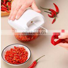 Multi Handheld Mixer Vegetable Cutter Kitchen Processor Manual Mini Food Chopper Garlic thumbnail-1