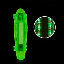 LED Light up Deck and Wheels 22 Inch Plastic Mini Cruiser Skateboard thumbnail-4
