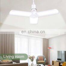 30/45/60W Led Lamp E27 Led Bulb Ceiling Fan Lampada Led Light 220V Foldable Fan Blade Angle Adjustable Led Bulb E27