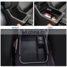 For 2018+ POLO MK6 Car Accessories Center Console Organizer Tray Armrest Storage Box ABS Non-Slip Insert Tray thumbnail-2