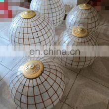 Custom Modern Luxury Capiz Serical Hanging Shell Chandelier LED Ceiling Suspension Pendant Lighting for Home Hotel or Bar thumbnail-3