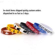 Factory Production Silicone Wristband Custom Printing Customizable Rubber Bracelets for Daily Event thumbnail-3