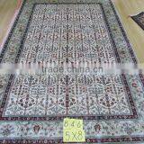 Handmade Chinese Weaver Pure Silk Industrial Flat Weave Rug thumbnail-1