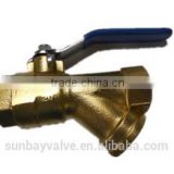 brass y strainer filter valve