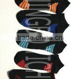 Black Men Socks With Multicolor Decoration