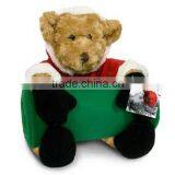 Polar Baby Blanket With Plush Toy/baby Fleece Blanket for Chrismas thumbnail-3