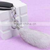 Wholesale Price Competitive 2015 Natural Fox Fur Tail / Dye Color Fox Tail Fur Keychain thumbnail-6