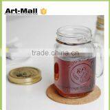 Hot 2016 16oz Clear Glass Embossed Mason Jar China Products thumbnail-1