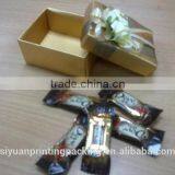 Top Level Hot-sale Cardboard Chocolate Box Stamping Logo