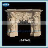 Fireplace Surround with Statue JS-FP009Y- more photos for chosing!