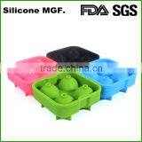 4 Colors For Choose Ball Tray Brick Round Mold Sphere Bar Party Mould Silicon Whiskey Ice Cube Maker