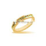 Gold Plated Light Yellow Ring for Women