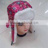 China manufacture wholesale fur hat/ russian style fur hat/ fur hooded scarf hat