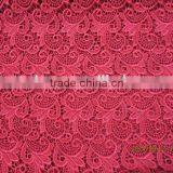 2015 Latest Red African Lace Fabric for Wedding Dress thumbnail-3