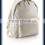 Cotton Canvas school backpack bag wiht mesh side pocket