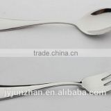 Stainless Steel Teaspoon and fork sets with high mirror polish made by Junzhan Factory directly