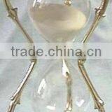 HOURGLASS, BRASS HOURGLASS SAND TIMER, DECORATIVE HOURGLASS thumbnail-1