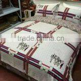 Wholesale Reactive Print Cotton Twill Peach Bedding Set thumbnail-1