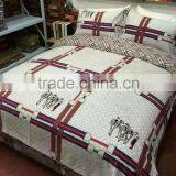 Wholesale Reactive Print Cotton Twill Peach bedding set