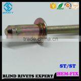 HIGH QUALITY HOT SELLING FACTORY HIGH SHEAR STRENGTH HEM-LOCK POP RIVETS FOR WAREHOUSE RACKING thumbnail-5