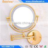 Beelee Golden 8'' Two Way Mirror Magnifying Adjustable Wall Mirror thumbnail-2