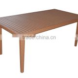 rattan outdoor polywood table