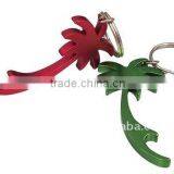 Hot Sale Mini Cheap Aluminum Super Portable Pocket Tree Shape Cute Flat Carabiner With Bottle Opener for Promotion