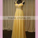 2014 Pregnant Beaded Yellow Evening Dress for Seniors thumbnail-1