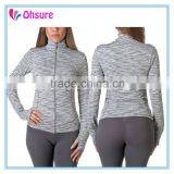 Slim Fit Running Jacket Yoga Coat Womens Polyester Gym Jacket thumbnail-1