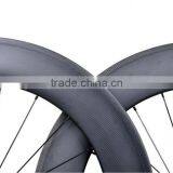 700c Road Bike Carbon Wheelset 88mm Tubular, 88mm Tubular or Clincher Carbon 700C Road Bicycle Wheels thumbnail-4
