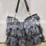 Luxury Design Fox Fur Handbag for Women thumbnail-2