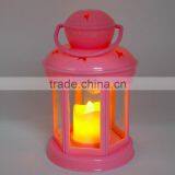 2015 Promotion BS10 Decorative Star Pantern Colorful ABS+ Glass Hurricane Lamp for Candle Holder thumbnail-5