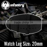 Infantry Military Nato Strong Black 20mm Nylon Black Watch Straps thumbnail-3