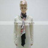 TYS210 Print Silk Knitted Scarf