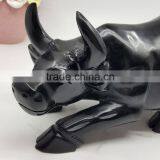 Obsidian Bull Sculpture Chinese Zodiac Animal Carvings thumbnail-3