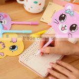 DIY creative stationery kids personalized Novelty Fans Design cartoon cute Cat Face Printing Ball Point Pen Names Ball Pens