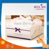 Most Popular Manufacture Environment Fashion Design Recycled White Big Ribbed Birthday Cake Box thumbnail-5